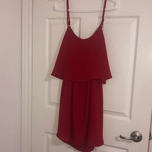 Tobi red dress with back cut out
